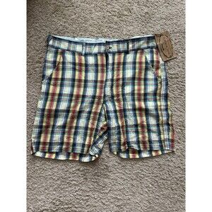 Vintage 1946 Shorts Mens 38 Multicolor 100% Cotton Patchwork Coin Pocket Zip Fly